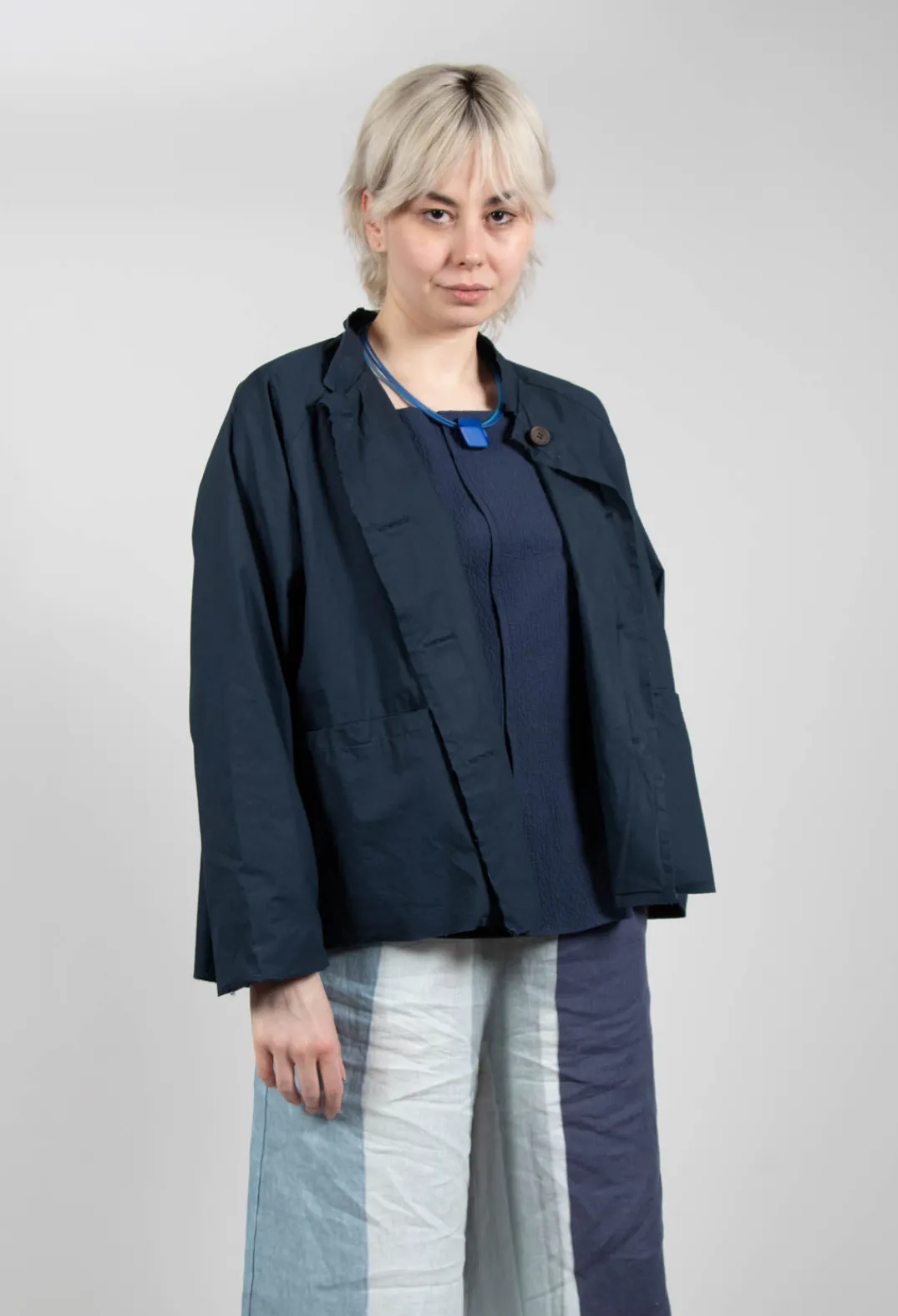 Aequamente Jackets^Structured Jacket in Abisso