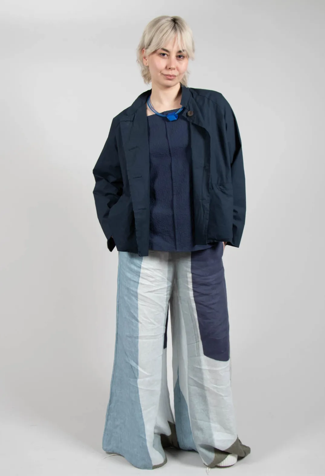 Aequamente Jackets^Structured Jacket in Abisso