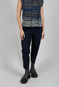 Sarah Pacini Trousers^Structured Trousers in Navy