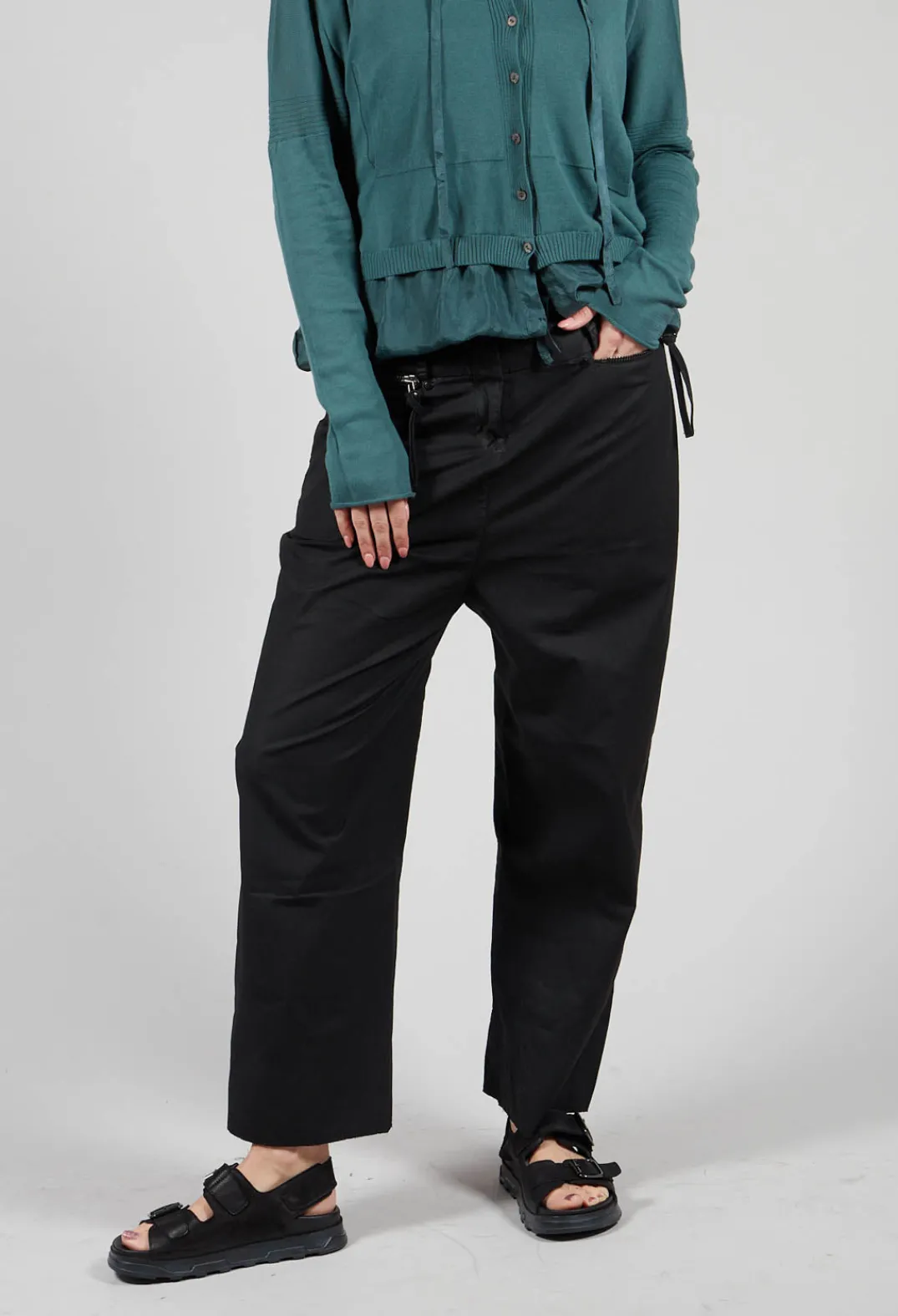 Masnada Trousers^Studded Trousers in Black