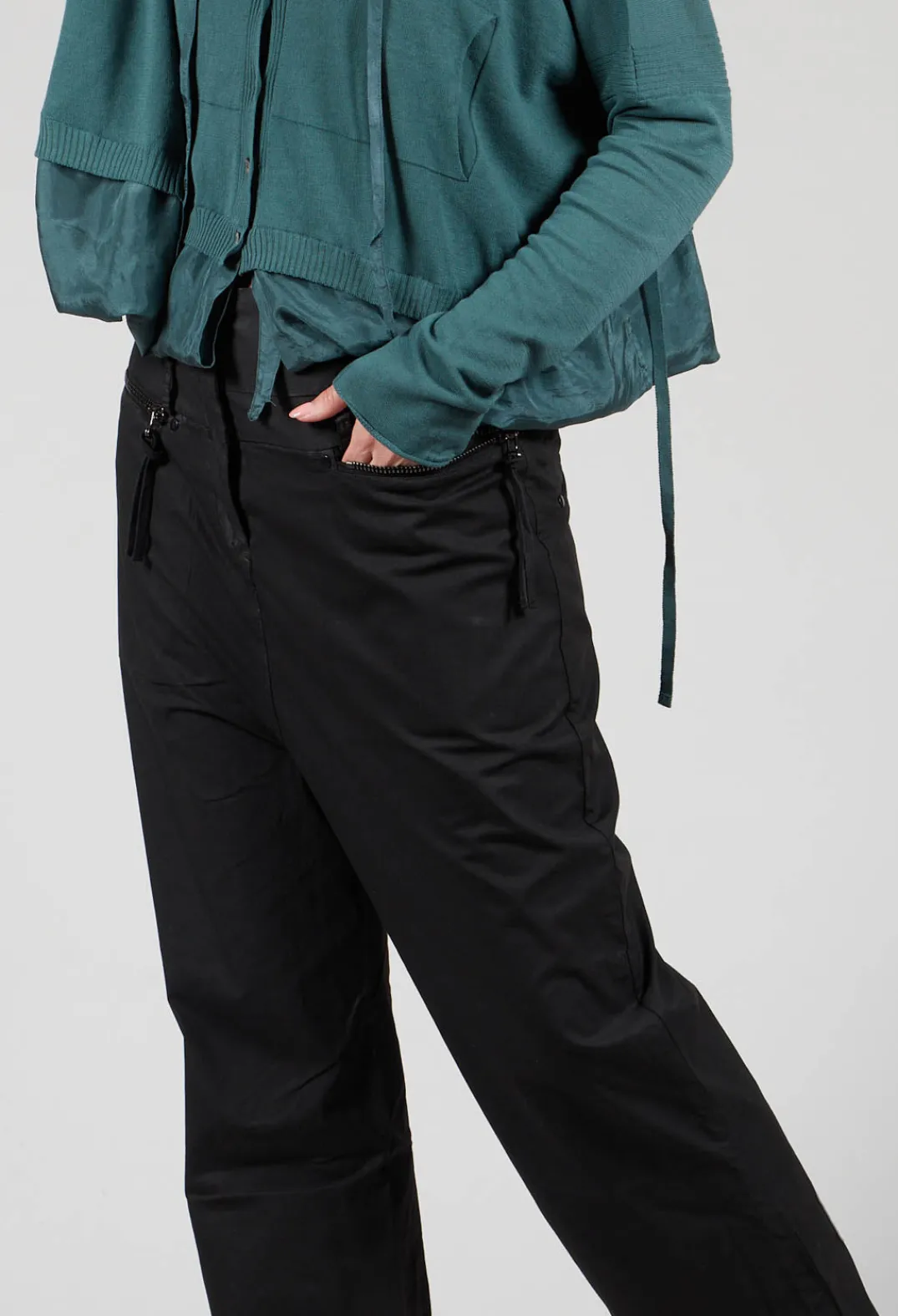 Masnada Trousers^Studded Trousers in Black
