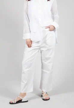 Masnada Trousers^Studded Trousers in White