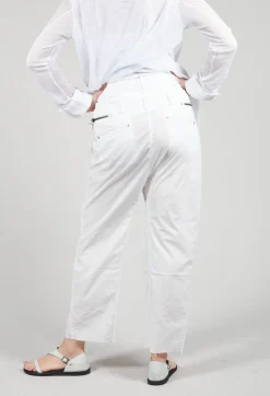 Masnada Trousers^Studded Trousers in White