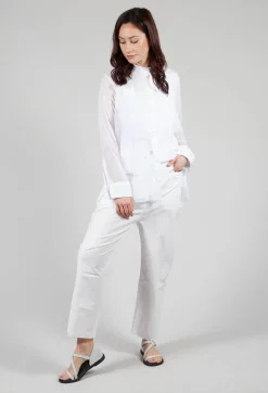 Masnada Trousers^Studded Trousers in White