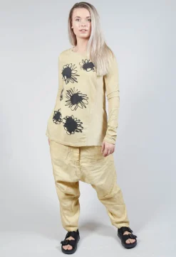 Rundholz Dip Tops^Sunflower Graphic Top in Wax Flock Cloud