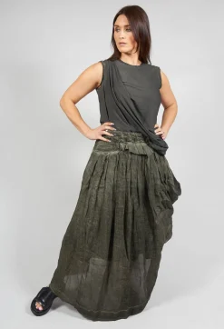A_Me Skirts^Sunrise Skirt in Military Green