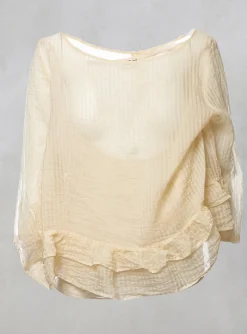 Jayko Shirts & Blouses^Surcouf Cropped Blouse with Underlay in Powder