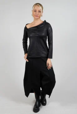 Xenia Design Tops^Surplice Pala Top in Black