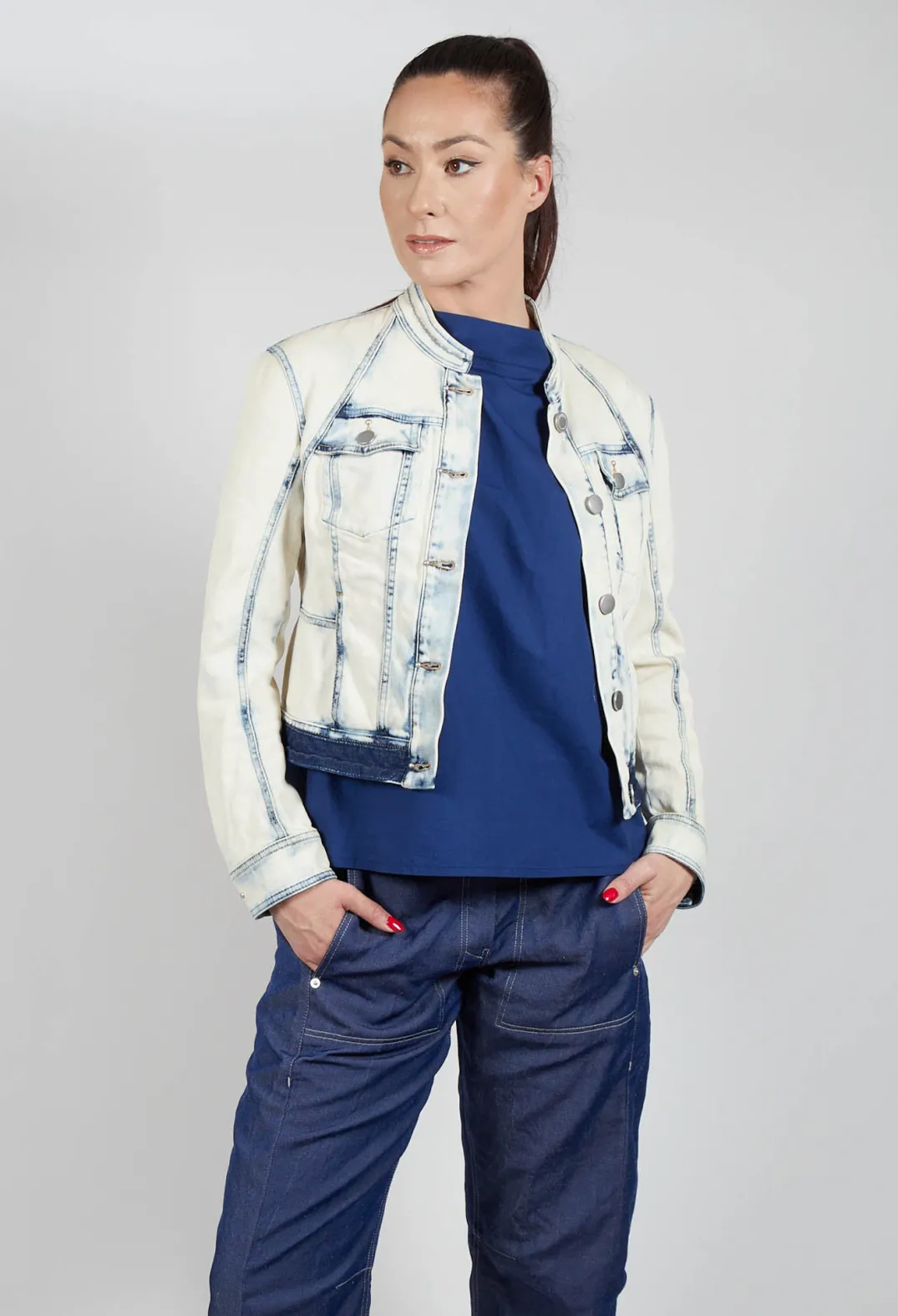 High Jackets^Suspense Jacket in Bleached Denim