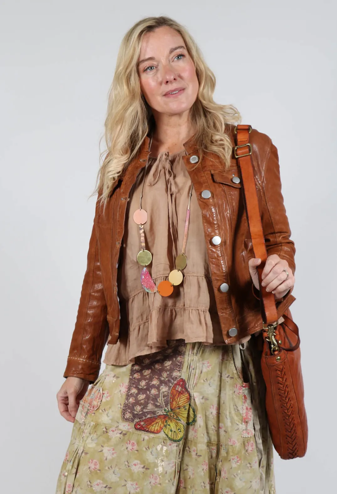 High Jackets^Suspense Leather Jacket in Brown