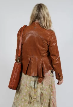 High Jackets^Suspense Leather Jacket in Brown