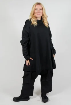 Rundholz Dip Dresses^Sweatshirt Dress in Black