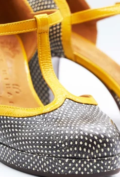 Chie Mihara Heels^T Bar Heel in Polka Print