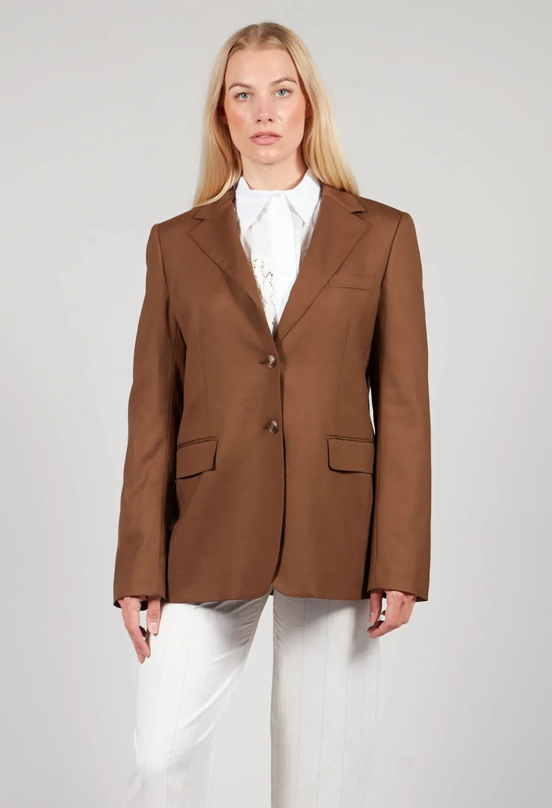 Malloni Jackets|Co-ords & Suits^Tailored Blazer in Granato Tobacco