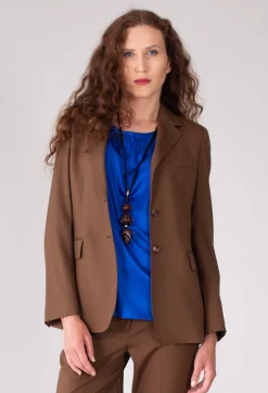 Malloni Jackets|Co-ords & Suits^Tailored Blazer in Granato Tobacco