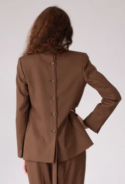 Malloni Jackets|Co-ords & Suits^Tailored Blazer in Granato Tobacco