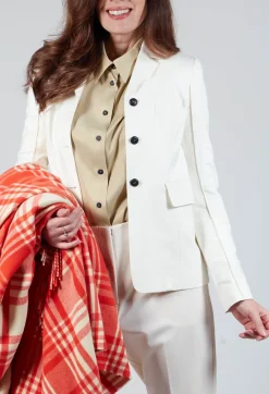 Malloni Jackets^Tailored Blazer in Prehnite Milk
