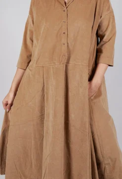 Album Di Famiglia Dresses^Tailored Collar Dress V in Sugar