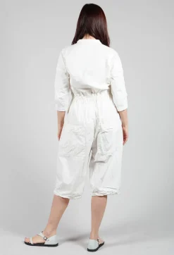 Album Di Famiglia Jumpsuits^Tailored Collar Jumpsuit CC in White