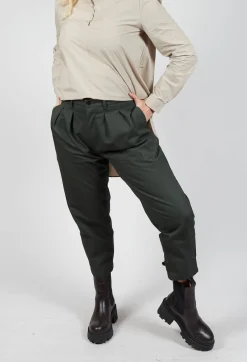 Apuntob Trousers^Tailored Cropped Trousers in Forest