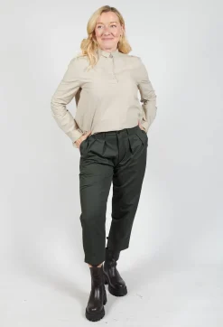 Apuntob Trousers^Tailored Cropped Trousers in Forest