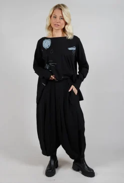 Moyuru Trousers^Tailored Dropcrotch Trousers in Black