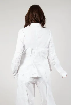 Rundholz Dip Jackets^Tailored Half-Zip Jacket in Semi Bleach