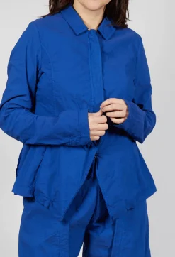 Rundholz Dip Jackets^Tailored Half-Zip Jacket in Royal
