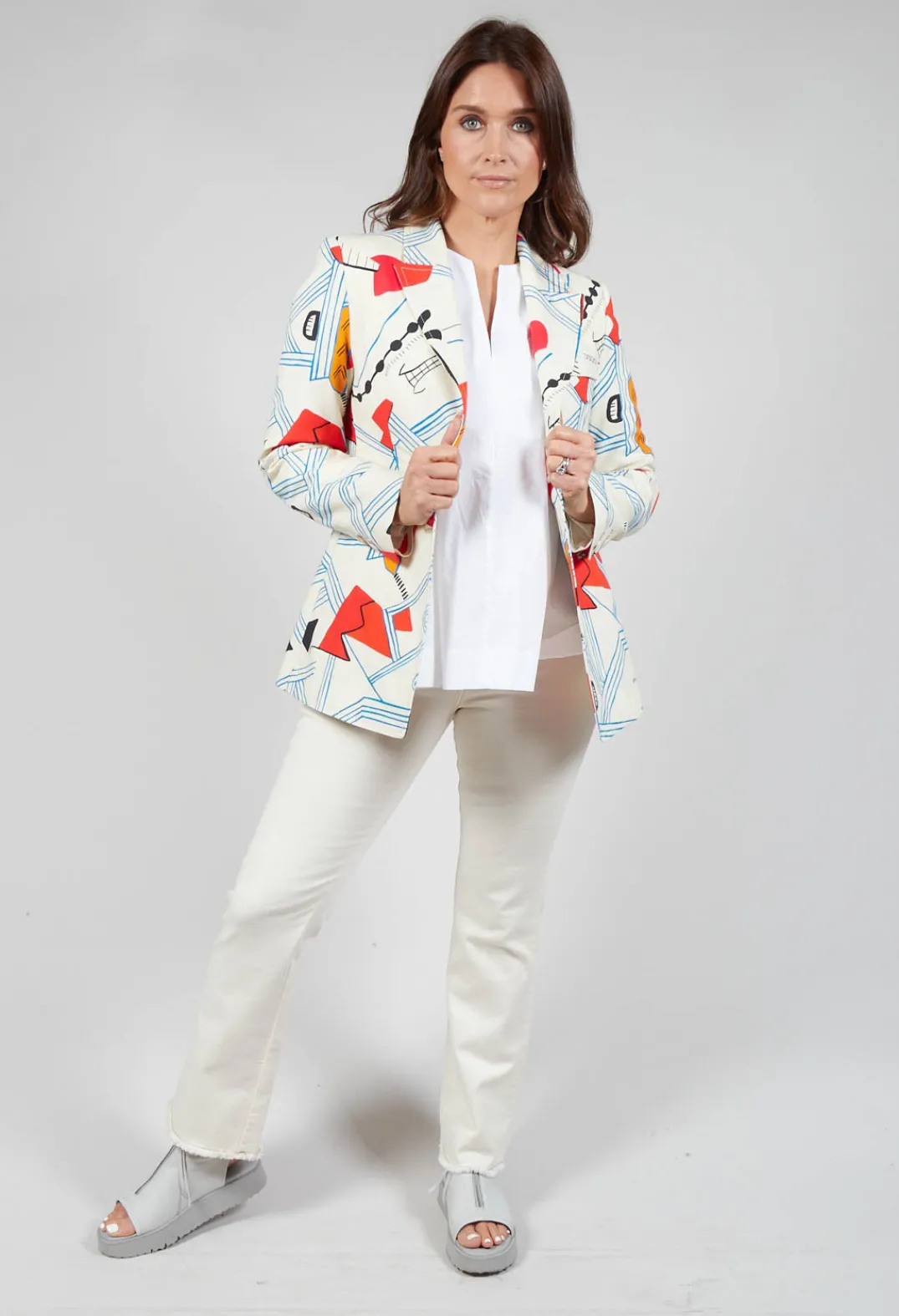 Beatrice B Jackets^Tailored Jacket in Matisse Print