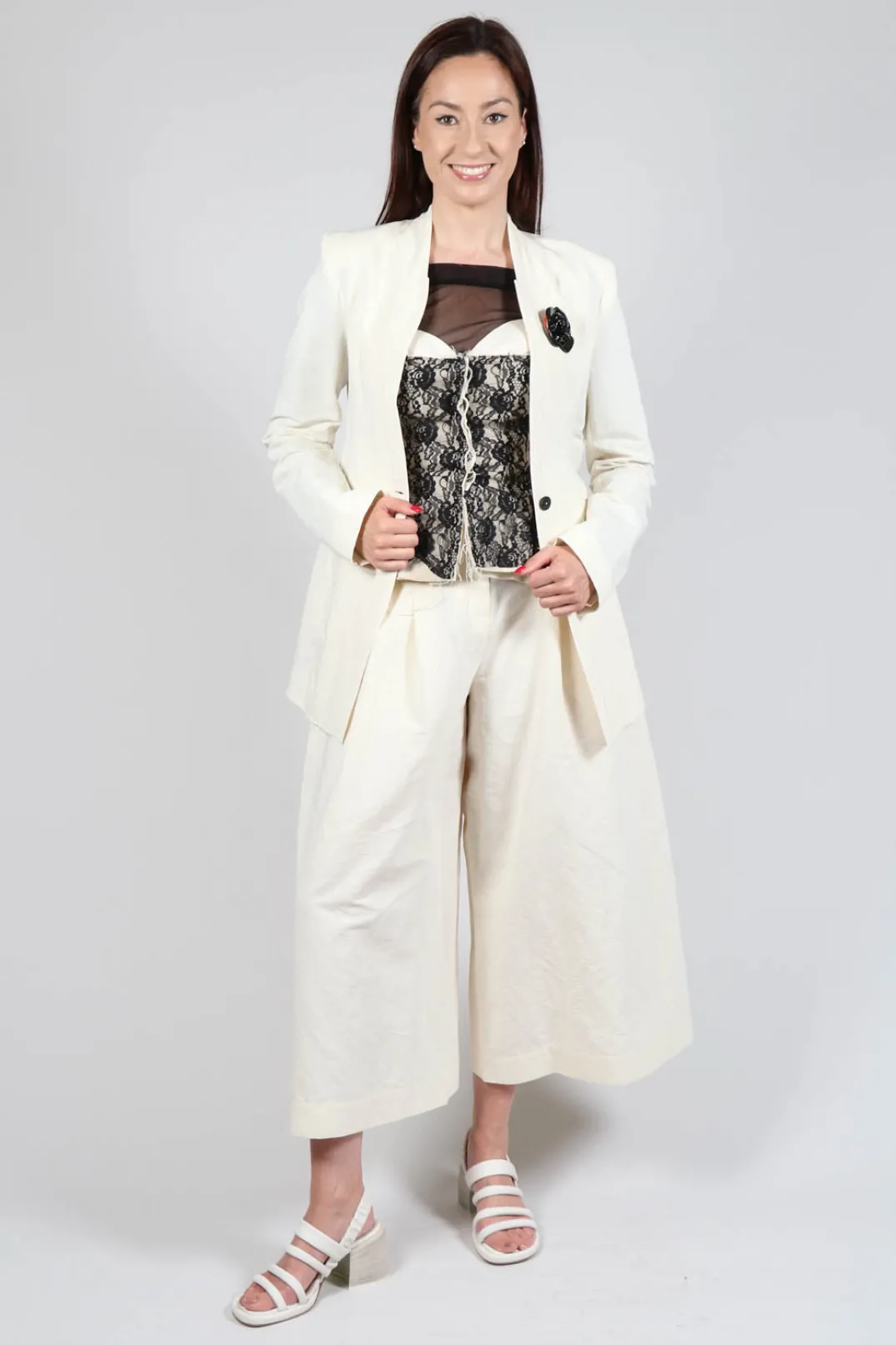 Isabel Benenato Jackets^Tailored Jacket in Milk