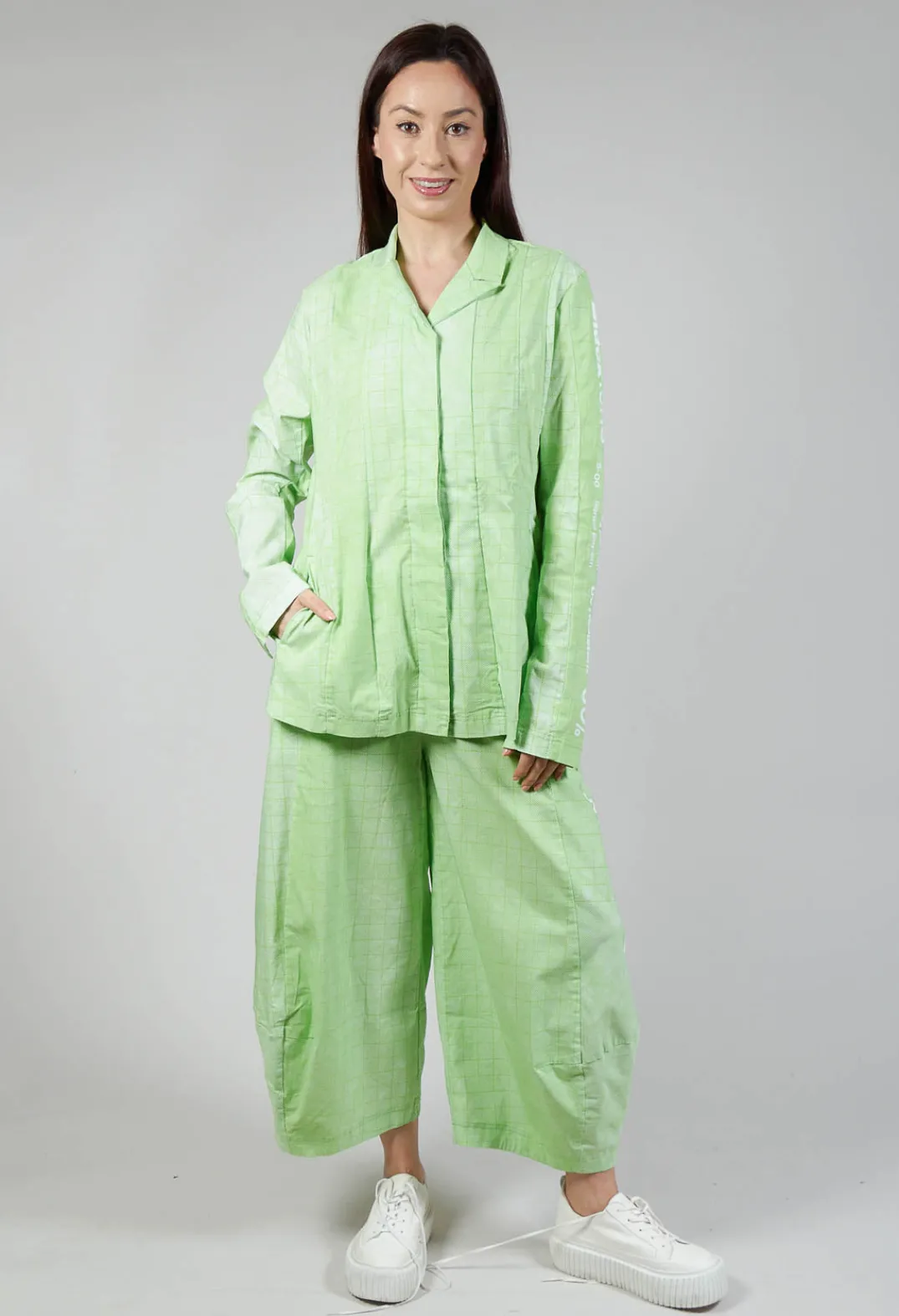 Rundholz Black Label Jackets^Tailored Jacket in Placed Lime Print