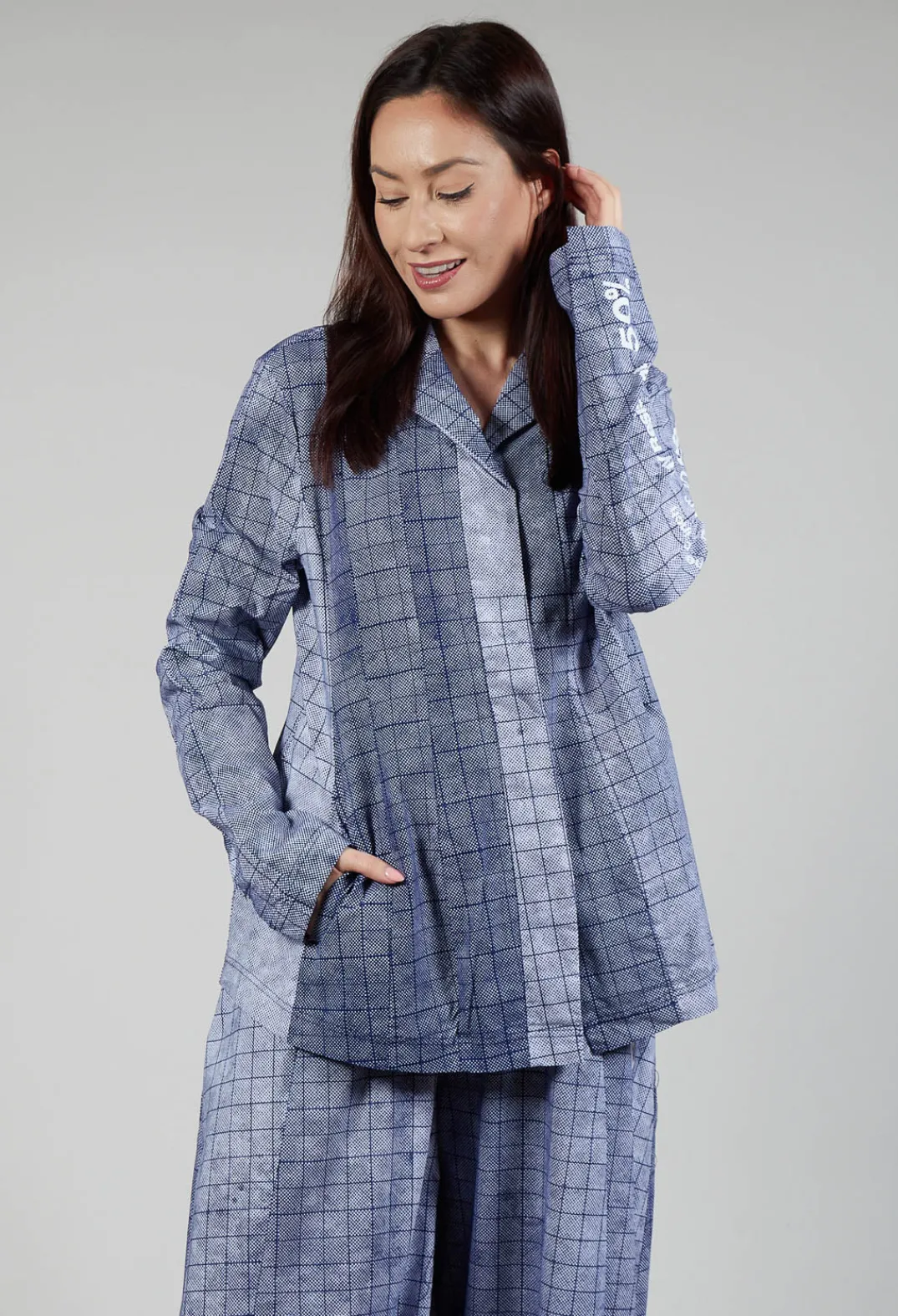 Rundholz Black Label Jackets^Tailored Jacket in Placed Azur Print