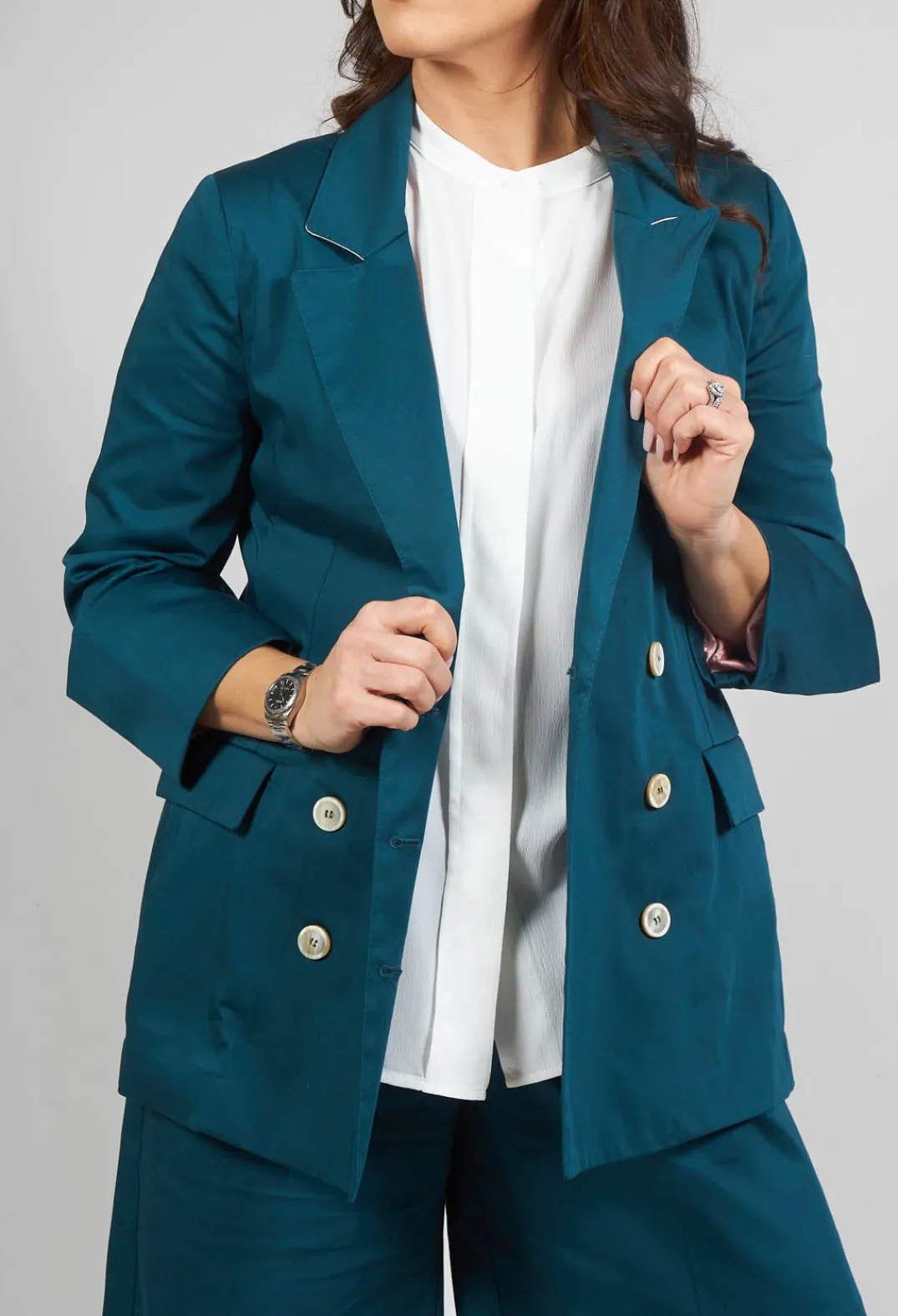 Beatrice B Jackets^Tailored Jacket in Poseidon Green