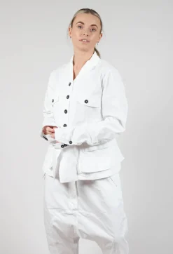 Rundholz Dip Jackets^Tailored Jacket with Notched Collar in Semi Bleach