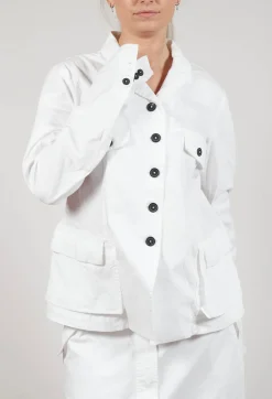 Rundholz Dip Jackets^Tailored Jacket with Notched Collar in Semi Bleach