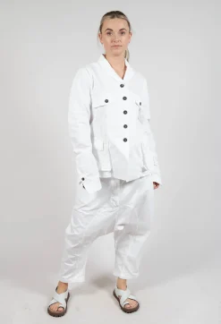 Rundholz Dip Jackets^Tailored Jacket with Notched Collar in Semi Bleach