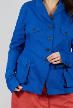 Rundholz Dip Jackets^Tailored Jacket with Notched Collar in Royal