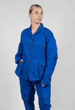 Rundholz Dip Jackets^Tailored Jacket with Notched Collar in Royal