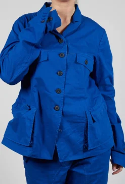 Rundholz Dip Jackets^Tailored Jacket with Notched Collar in Royal