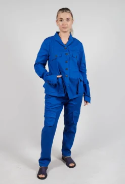 Rundholz Dip Jackets^Tailored Jacket with Notched Collar in Royal