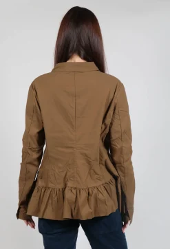Rundholz Black Label Jackets^Tailored Jacket with Peplum Hem in Bronze