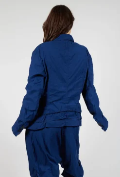 Rundholz Dip Jackets^Tailored Layered Hem Jacket in Ocean
