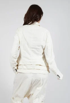Rundholz Dip Jackets^Tailored Layered Hem Jacket in Greige