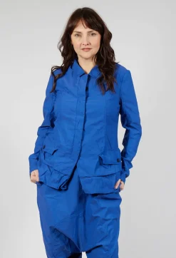 Rundholz Dip Jackets^Tailored Layered Hem Jacket in Royal