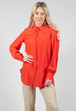 Beatrice B Shirts & Blouses^Tailored Shirt in Orange