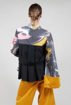 Marble u0026 Co. Shirts & Blouses^Tailored Shirt with Large Cuffs in Aneko / Mustard