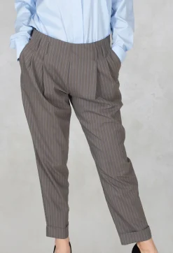 Oblique Creations Co-ords & Suits^Tailored Trousers in Brown