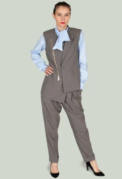 Oblique Creations Co-ords & Suits^Tailored Trousers in Brown