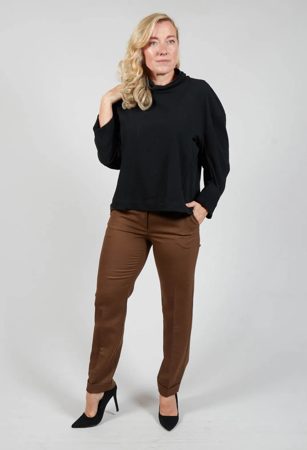 Malloni Co-ords & Suits^Tailored Trousers in Granato Tobacco