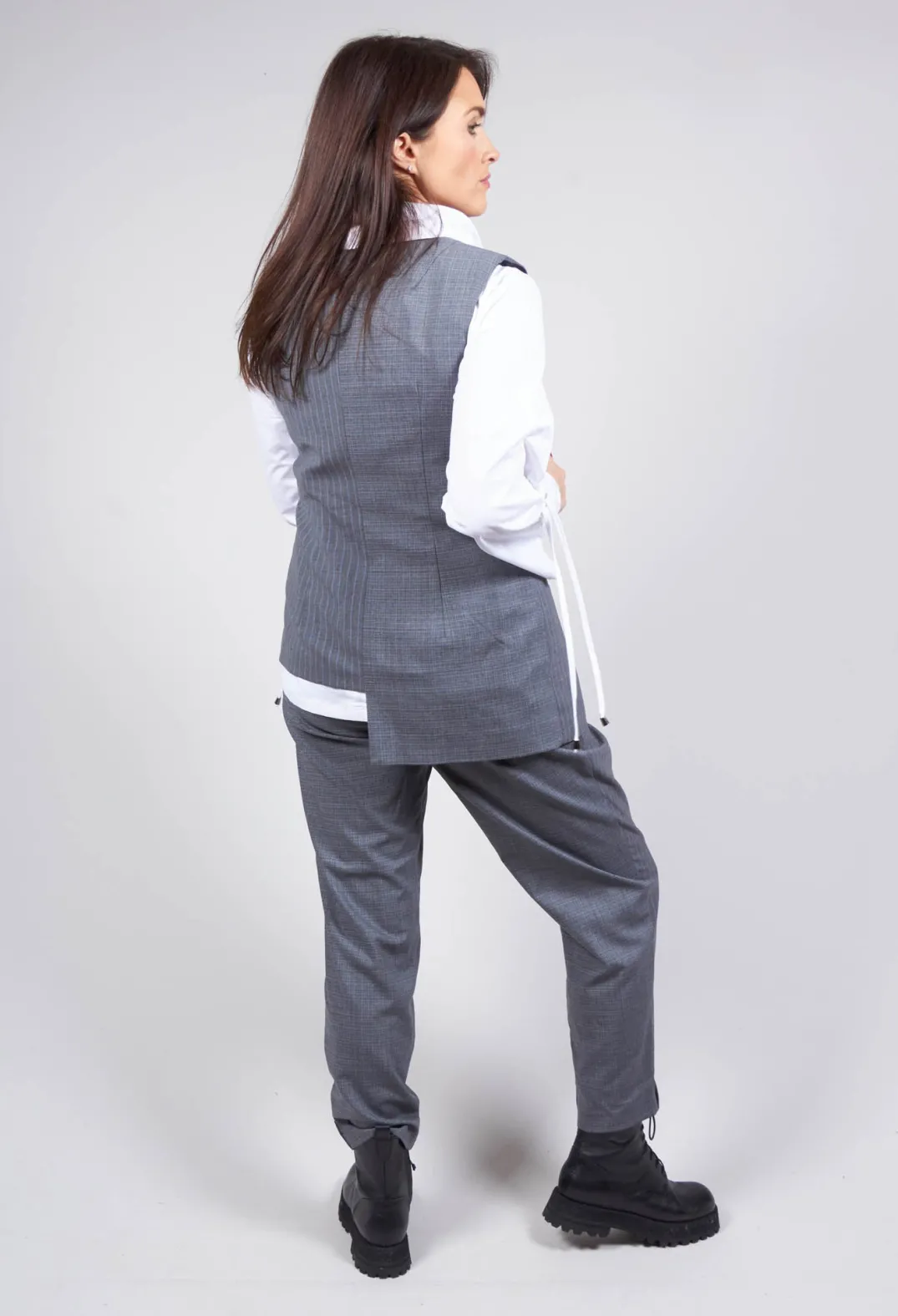 Oblique Creations Co-ords & Suits^Tailored Trousers in Grey
